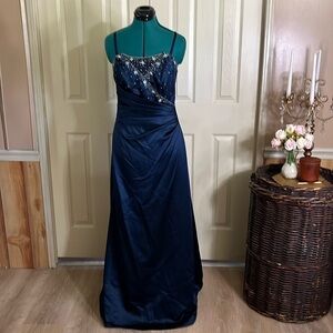 IMPRESSION: Navy Blue Evening Gown (142)
